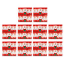 200pcs Rectangle Merry Christmas Red Santa Sticker Wrapping Baking Food Envelope Seals Cake Box Sealing Peel off Tags