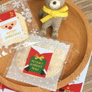 200pcs Rectangle Merry Christmas Red Santa Sticker Wrapping Baking Food Envelope Seals Cake Box Sealing Peel off Tags