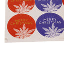 10 Sheets/80pcs Merry Christmas Festive Envelope Food Packing Bag Seals Purple Red Snowflake Candy Bag Box Gift Adhesive Stickers