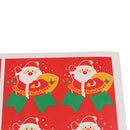 80pcs Paper Seals Merry Christmas Badge Stickers Envelope Seal Food Wrapping Decor Red Santa Claus Stickers Labels
