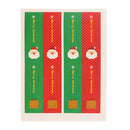 10 Sheets/80pcs Merry Christmas Festive Envelope Food Packing Bag Seals Green Red Santa Reindeer Candy Bag Box Gift Adhesive Stickers