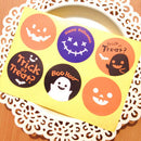 10 X 6pcs Halloween Round Sealing Stickers Envelope Card Paste DIY Craft