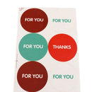 10 Sheets Thanks For You Sealing Stickers Christmas Wedding Gift Packaging Present Seal Label