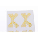 10 Sheets Glitter Bowknot Seal Stickers Christmas Holiday Party Gift Packaging Tag
