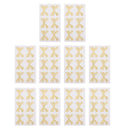 10 Sheets Glitter Bowknot Seal Stickers Christmas Holiday Party Gift Packaging Tag
