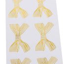 10 Sheets Glitter Bowknot Seal Stickers Christmas Holiday Party Gift Packaging Tag