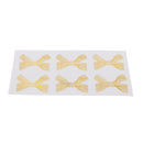 10 Sheets Glitter Bowknot Seal Stickers Christmas Holiday Party Gift Packaging Tag