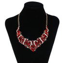 Luxury Crystal Rhinestone Earring Necklace Set Woman Bridal Jewellery Set
