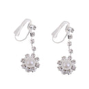 Bridal Sparkling Crystals Necklace Earrings Set for Wedding Prom Accessory