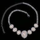 Wedding Jewelry Set Crystal Pearl Necklace Ring Earring Bridal Bridesmaid Prom Party Accessories