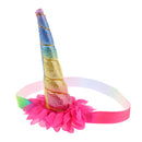 Rainbow Unicorn Horn Headband Adult Girls Costume Cosplay Party Fancy Dress Hair Accessories