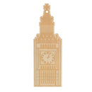 10 Pieces Retro Bell Tower Church Design Wooden Tags Scrapbooking Wedding Wood Pieces Gift Tags Bookmarks Labels