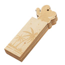 10pcs Wooden Elephant Bookmark Wooden Tag With String Embellishment DIY
