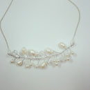 Crystal Rhinestone Faux Pearls Pendent Necklace Woman Jewelry Lover Gift
