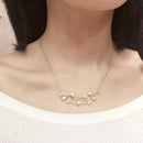Crystal Rhinestone Faux Pearls Pendent Necklace Woman Jewelry Lover Gift