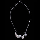 Crystal Rhinestone Faux Pearls Pendent Necklace Woman Jewelry Lover Gift