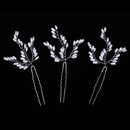 Pack of 3 Woman Bridal Bridesmaid Hair Pins Pearls Hairpins Bobby Pins Headdress