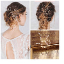 Pack of 3 Woman Bridal Bridesmaid Hair Pins Pearls Hairpins Bobby Pins Headdress