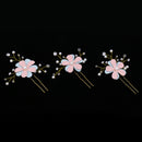 3pcs Wedding Bridal Flower Crystal Beads Pearls Hairpins Hair Accessories