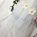 Women Girls' Silver Long Chain Tassels Dangle Floral Earrings Party Accessories