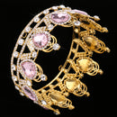Baroque Bridal Queen Crystal Rhinestone Water Drop Crown Tiara Headpiece
