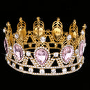Baroque Bridal Queen Crystal Rhinestone Water Drop Crown Tiara Headpiece