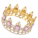 Baroque Bridal Queen Crystal Rhinestone Water Drop Crown Tiara Headpiece