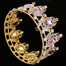 Baroque Bridal Queen Crystal Rhinestone Water Drop Crown Tiara Headpiece