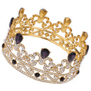 Luxury Bridal Baroque Queen Crystal Tiara Waterdrop Crown Headwear Party Costume