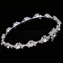 Wedding Bridal Crystal Flower Tiara Crown Headdress Headband Hair Accessory