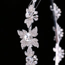 Wedding Bridal Crystal Flower Tiara Crown Headdress Headband Hair Accessory