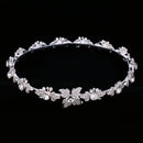 Wedding Bridal Crystal Flower Tiara Crown Headdress Headband Hair Accessory