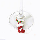 6pcs Set Wine Glass Charms Drink Markers Christmas Party Table Decoration
