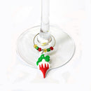 6pcs Set Wine Glass Charms Drink Markers Christmas Party Table Decoration