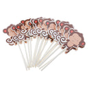 24pcs Monkey Cake Picks Cupcake Topper Animal Theme Party Baby Shower