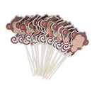 24pcs Monkey Cake Picks Cupcake Topper Animal Theme Party Baby Shower