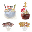 24x Cute Animal Giraffe Cake Cupcake Topper Picks Kids Birthday Party DÃ©cor