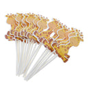 24x Cute Animal Giraffe Cake Cupcake Topper Picks Kids Birthday Party DÃ©cor