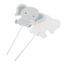 24 Pieces Cute Cartoon Elephant Cupcake Picks Cake Toppers Party Decoration