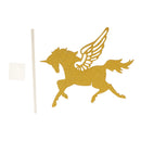12pcs Glitter Gold Wing Unicorn Cupcake Toppers Cake Picks Christmas Kids Birthday Party Favors