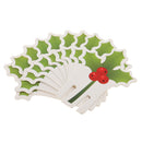 10pcs Christmas Paper Cherry Glass Place Name Cards Christmas Table Decor