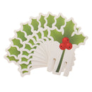 10pcs Christmas Paper Cherry Glass Place Name Cards Christmas Table Decor