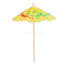 50pcs Colorful Kids Birthday Party Umbrella Cocktail Parasol Picks Drinks Food Sticks Tropical Luau Party Decoration