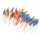 50pcs Colorful Kids Birthday Party Umbrella Cocktail Parasol Picks Drinks Food Sticks Tropical Luau Party Decoration