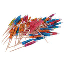 50pcs Colorful Kids Birthday Party Umbrella Cocktail Parasol Picks Drinks Food Sticks Tropical Luau Party Decoration