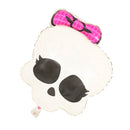 Spooky Large White Skull Halloween Festival Foil Balloon Toy for Children Birthday Party Decor 45 x 54cm
