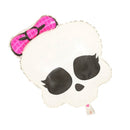 Spooky Large White Skull Halloween Festival Foil Balloon Toy for Children Birthday Party Decor 45 x 54cm