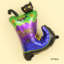 Halloween Funny Large Boots Cat Aluminum Foil Balloon Kids Toy Party Decor