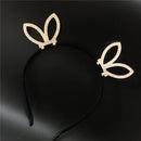 Crystal Rhinestone Bunny Ear Headband Girls Woman Hairband Party Fancy Dress