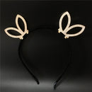 Crystal Rhinestone Bunny Ear Headband Girls Woman Hairband Party Fancy Dress